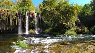 Waterfall and Nature Sound With Slow Piano Ambient Zen Music for Relaxation, Sleeping, Focus, Yoga