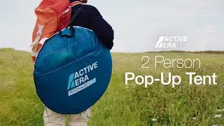 Active Era Large 2 Person Pop-Up Tent - 2 Layer Waterproof & 100% Storm Proof