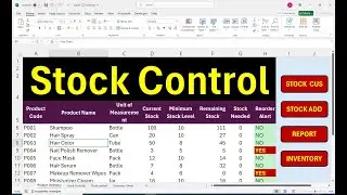 How To Make Salon Stock Control| Track Stock, Employee Custody & Reorder Alerts