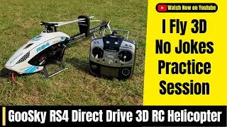 My New GooSky RS4 Direct Drive 3D RC helicopter Maiden Flight