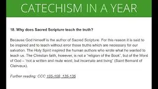 Why does Sacred Scripture teach the truth?