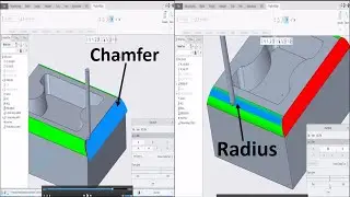 Creo Tutorial | Create Prog For Radius & Chamfer Profile using surf/prof-mill | Part 12 | Urdu/Hindi