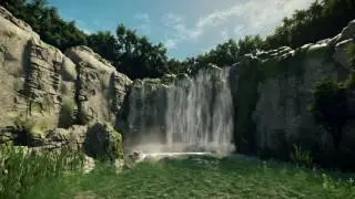 Video Wall - Waterfall (видео обои - Водопад)