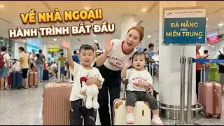 Hành trình về quê của mấy Mẹ con em, chuẩn bị về nhà Ngoại Tính. 