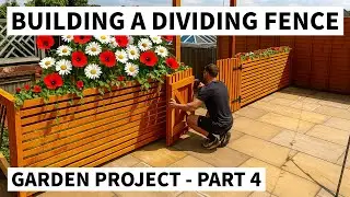 DIY Garden Fence with Planters & Gates | Budget-Friendly Patio Divider (Part 4)