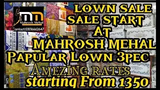Popular Lawn Three Piece Summer Collection 2021/Popular Upto 50%/Popular Sale 3pc/ Mahrosh Mehal