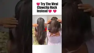 Try The Viral Clawclip Hack Instead ✅#newpost #shorts #viral #clawclip #hairstyle #wedding #bridal