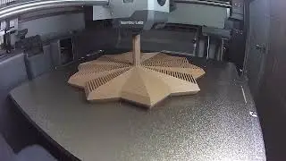 3D Print Timelapse: 10-Point Star Fidget with Handle ⭐🔄✨ (Bambu Lab P2S/A1 Combo)