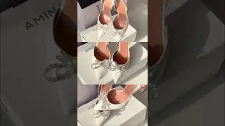 Bridal Heels 👰🏻&zwj;♀️🤍#bridetobe #aminamuaddi #bridalheels #bridalshoes