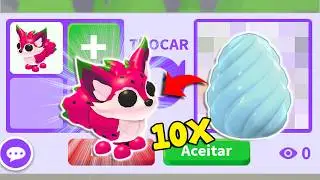 Abrindo Ovos de Cristal e trocando Raposa-Pitaya (Dragonfruit Fox) ✨ Adopt Me!