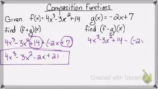 composition functions add and subtract