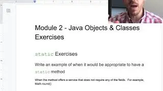 static Exercises