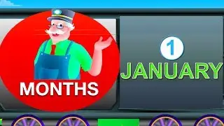 Months Train - Mr.Bell's Learning Train | Months Of The Year For Children