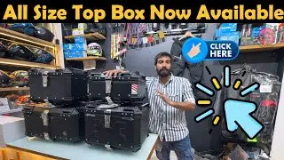 Cheapest aluminium top box for bike, 28 , 36, 45, 50, 55, 65 Ltr Sizes with complete fitting.