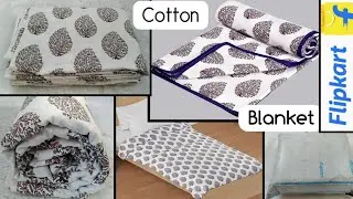 Flipkart Cotton Blanket Review/ Single Cotton Comforter /AC Dohar /Duvet / Rajai /