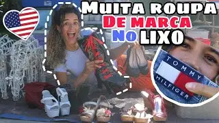LIXO AMERICANO! MTO SAPATO LINDO E ROUPA DE MARCA NO LIXO!