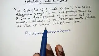How to Find HIRE PURCHASE INTEREST RATE (Step-by-Step Math Tutorial)
