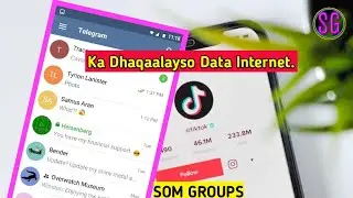 Tik tok iyo Telegram Ka dhaqalayso Data Internet Mobile 