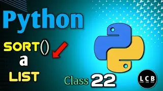 # 22 Sorting a list in python . Sort function . @LearnCodeBasic #python_full_course