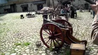 Cannon shot in Narva fortress / kahuripauk Narva linnuses