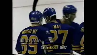 Brad May Goal - Sabres vs. Mighty Ducks, 3/9/94 (First Sabres Game in Anaheim)