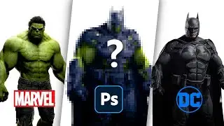 Combining HULK and BATMAN into ONE Hero! - Photoshop Fusion