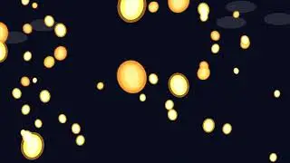Floating Lantern Tunnels Over Water Reflection free mothion graphics footage vj