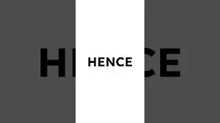 Meaning of hence #hence