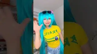 Brazilian Miku 🇧🇷🩵 #cosplay #brazilianmiku #mikuhatsune #hatsunemiku