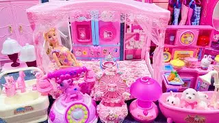 13 Minutes Satisfying with Unboxing Pink Princess House Toys Play Set Review Toys | ASMR