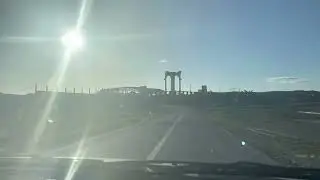 Anıta Yola Koyulduk. Sahra Başladı, Develeri G&ouml;rd&uuml;k. Etrek &Ccedil;ayı Yanıbaşımızda. T&uuml;rkmenistan Karşıda.