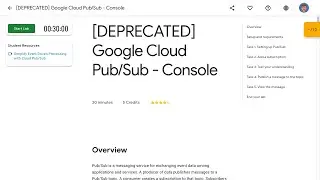 [DEPRECATED] Google Cloud Pub:Sub - Console