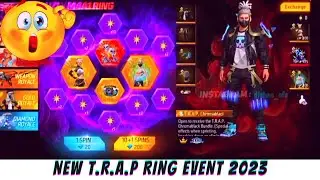UPCOMING UPDATE - NEW T.R.A.P RING EVENT IN FREE FIRE 2023 🥰 T.R.A.P. CHROMABLACK BUNDLE COMBINATION