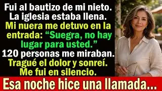 Mi nuera me echó del bautizo  “No hay lugar para usted” — Sonreí, volví a casa y esa noche…