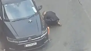 Man Tries to Unclamp His Car for 25mins #dublin #ireland #car
