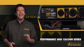 FIRMAN Open Frame 4650/3650W Gasoline Powered Portable Generator with 120/240V Voltage Selector