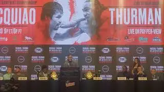 LIVE PBC ON FOX PPV Manny Pacquiao x Keith ONE-TIME Thurman FINAL PRESS CONFERENCE