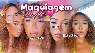 Maquiagem simples💕💋 ; pele bem feita💅+rjquente🥵🍻☀️
