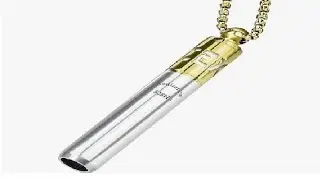 Milumber 528 Hz Breathing Necklace, Breathlink Quit Smoking Tool, Meditation Necklace, with Diffuser