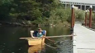 Canoe launch from a dock