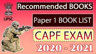 CAPF AC EXAM Book list / Sources for PAPER 1 by AVKS Academy mentor Sravan sambrani / crack capf