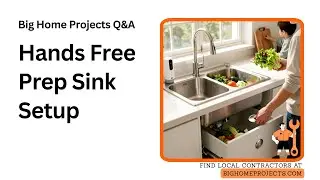 Touchless Foot Valve Prep Sink Guide for Big Kitchens