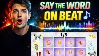 create a say the word on beat video by using capcut.......