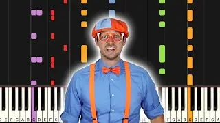 Blippi EXCAVATOR SONG Impossible Piano