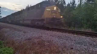 CSXT Q438-21/with a AC600CW on the lead with a short train
