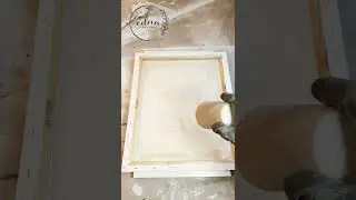 How to prepare a canvas for resin art #shorts