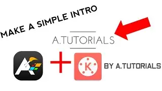 Make a SIMPLE INTRO in Android  || ANIMATED TEXT || BY A.TUTORIALS ||