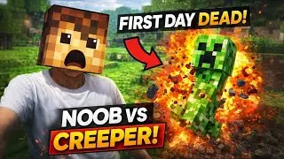 Creeper আমায় উড়িয়ে দিল 💀 | Minecraft Bangla Noob
