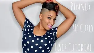 Pinned up Curly Hair Tutorial