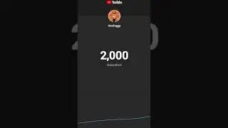 When you hit 2000 Subscribers (THANK YOU)